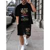 Men's Short-sleeved Shorts Set Casual Fashion Simple Sports Suit Breathable Unisex Sports Clothing