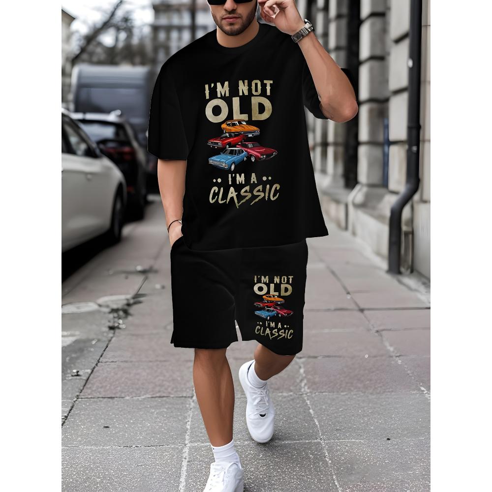 Men's Short-sleeved Shorts Set Casual Fashion Simple Sports Suit Breathable Unisex Sports Clothing
