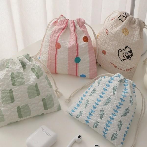Cute Drawstring Bag Travel Organizer Bags Lipstick Makeup Bags Toiletry Bag Travel Packing Cube Jewelry Dust Bag Drawstring Bags