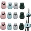 12PCS PVC Fishing Pole Holder Clips 2 Adjustable Levels Fishing Rod Ties Clip  For Spinning Rods