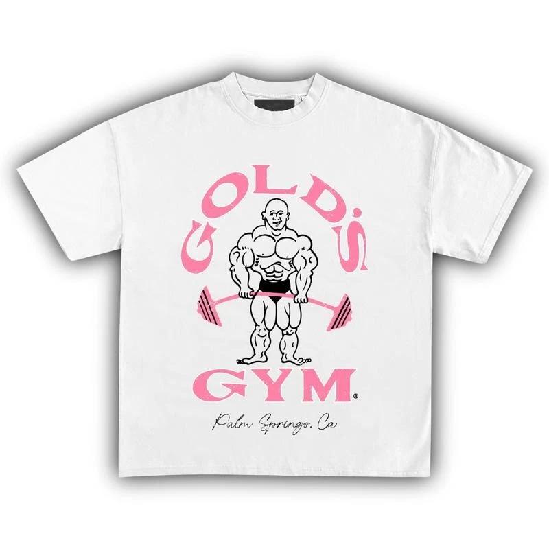 90s Gold Gym Palm Spring California T-Shirt Gold s Unisex Heavy Cotton Tee S