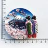 Japan Tourist Souvenir Fridge Magnets Japanese Resorts Souvenir Magnetic Stickers for Photo Wall Fridge Stickers Children Gifts