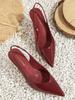 Décolleté Slingback a Punta in Vernice - Stile Coreano, Taglia 35-43, per il Pendolarismo Quotidiano