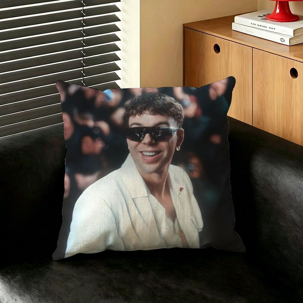 Music QQuevedo BBuenas Cushion Cover Creative Pillowcases for Interior Decoration Office Living Room Home Car Hot