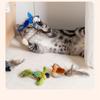 Interaktives Katzenspielzeug Simulierte Vogelrufe, Haustierkatzen-Interaktion, Springen, Spielen, Simulierte Vogel-Plüschtiere, Künstliche Feder