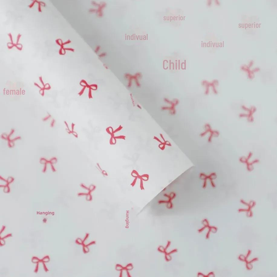 38g Korean Style Floral Thick Pear Bouquet Wrapping Paper for DIY Floral Arrangements