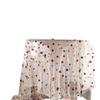 Imanqiyun Colorful Embroidered Floral Lace Tablecloth and Photography Backdrop.
