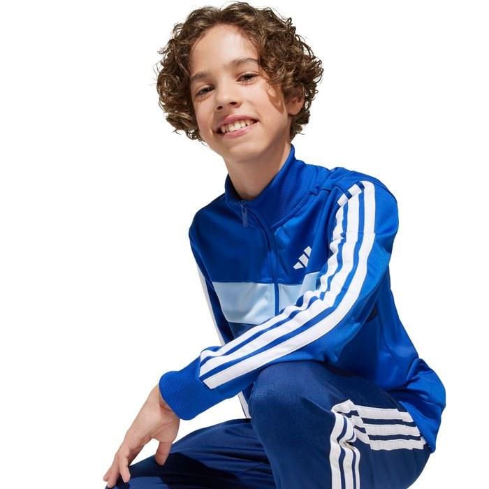 adidas TIBE Tracksuit Kids KQG66 (Team Royal Blue/White/Glow Blue) 160