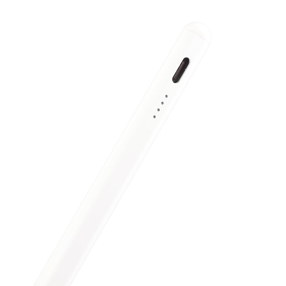 2259 Tablet-Stift für IOS-Tablet mit 2 Ersatzspitzen Magnetische Adsorption USB-Anschluss Stift Weiß