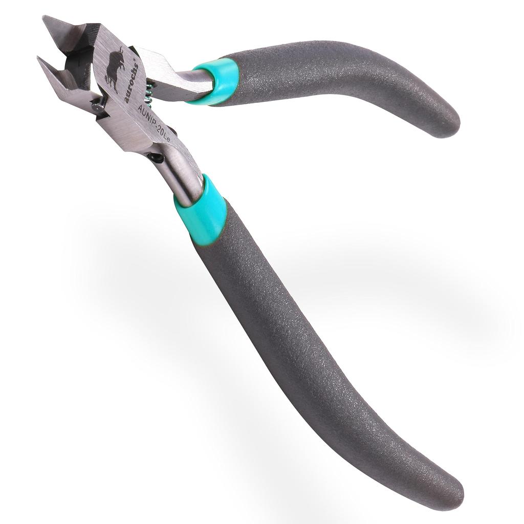 Aurochs Ultra Thin Blade Nipper Thin Blade Single Edge Tool Plastic Model Left (Gray & Mint/For Hand)