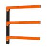 4Pcs Wall Mount Wood Organizer Steel Strong Bearing Space Saving Lumber Storage Metal Rack for Indoor Outdoor Use