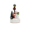 Santa Claus Design Luminous Christmas Statue Snow View Christmas Decor  Party Favors