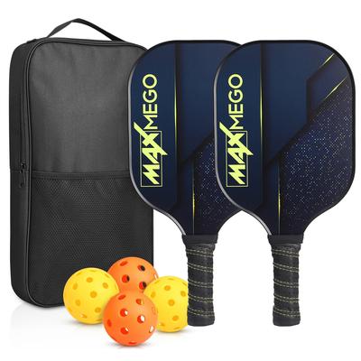 Raquettes de Pickleball avec surface en fibre de verre approuvée Ensemble de Pickleball avec raquettes de Pickleball