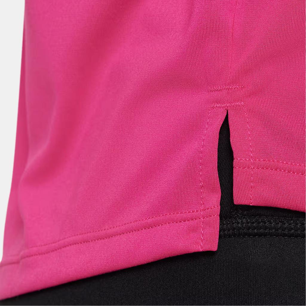 Nike Dri-Fit Logo Print Round Neck Casual Short Sleeve T-Shirt Kids Tops Magenta DD7639-615