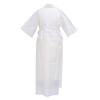 Washable Nagajuban for Women [KYOETSU] (long Undergarment), Plain, Silk-stitched Collar, (LL, White)