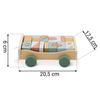 Wooden Pull Toy With Blocks Nk-853 Nukido