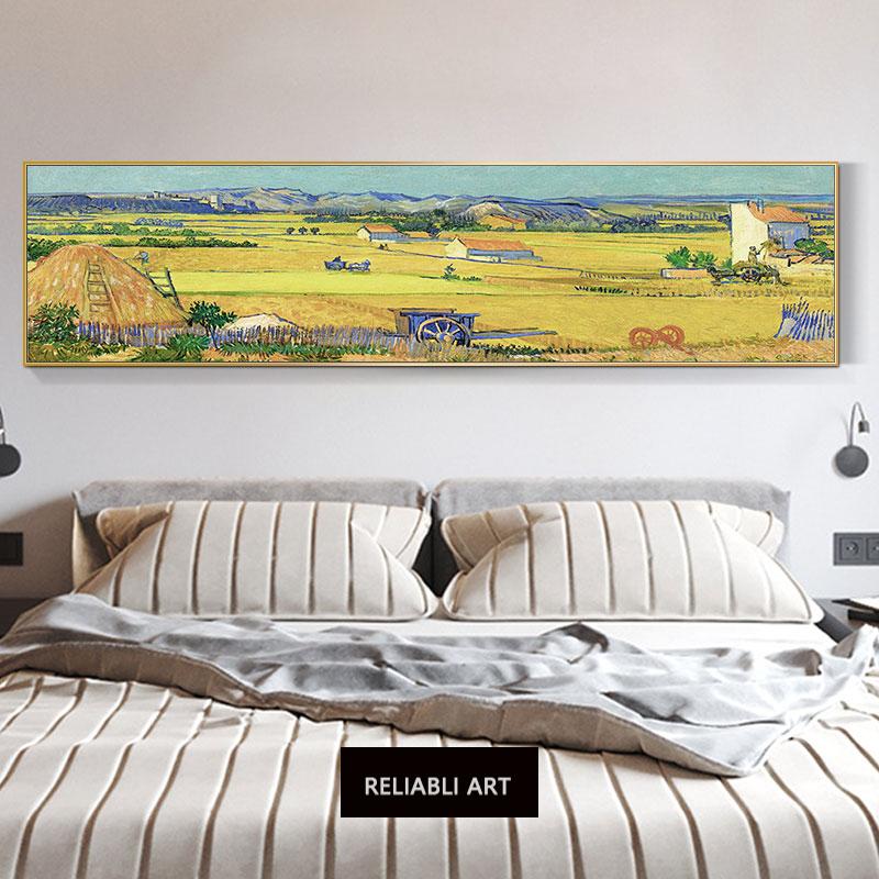 Classic Sunrise Impression Bedroom Decoration Wall Art Bedside Background Posters Prints Monet Van Gogh Famous Painting Cuadros
