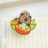 Lovely Cartoon Style Capybara Paper Clip Office Stationery Learning Supplies Note Holder Mini Pp Clip