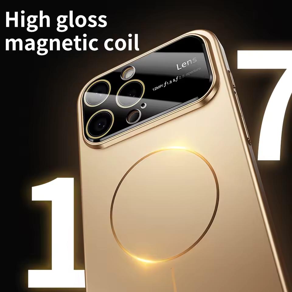 Luxury Camera Protection For Magsafe Phone Case for iPhone 17 Air 16 14 15 13 12 11 Pro Max Magnetic Shockproof Hard Thin Cover