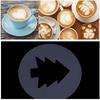 16 szt. Szablony do kawy, Plastikowe szablony Artystyczne do Cappuccino, Czekolady, Latte, Narzędzia DIY