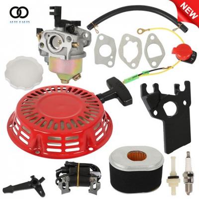 For Honda GX200 GX160 Carburetor Recoil Ignition Coil Spark Plug Air Filter Kit