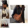 Borsa Tote da Donna Vintage Elegante con Frange Grande Capacità Borsa a Mano Chic per Tutti i Giorni