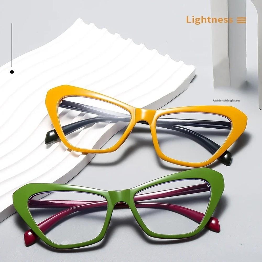 Vintage Cat Eye Glasses Large Anti Blue Light Blocking Presbyopia Eyeglasses Women For Female Luxury Brand Designer Eyewear