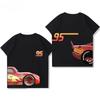 2026 Potdemiel Summer New  Lightning McQueen Kids Cotton T-Shirt, Comfortable and Breathable for Boys and Girls Tops