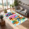 Pocoyó Cartoon Crystal Velvet Rug, Soft Anti‑Slip Crystal Velvet Carpet for Living Room Bedroom Home Decor