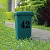 Wheelie Bin Stickers Self-Adhesive Trash Can Labels Pvc Number 0-9 Letters A-G Stickers Garage Car Bins Stickers Weatherproof