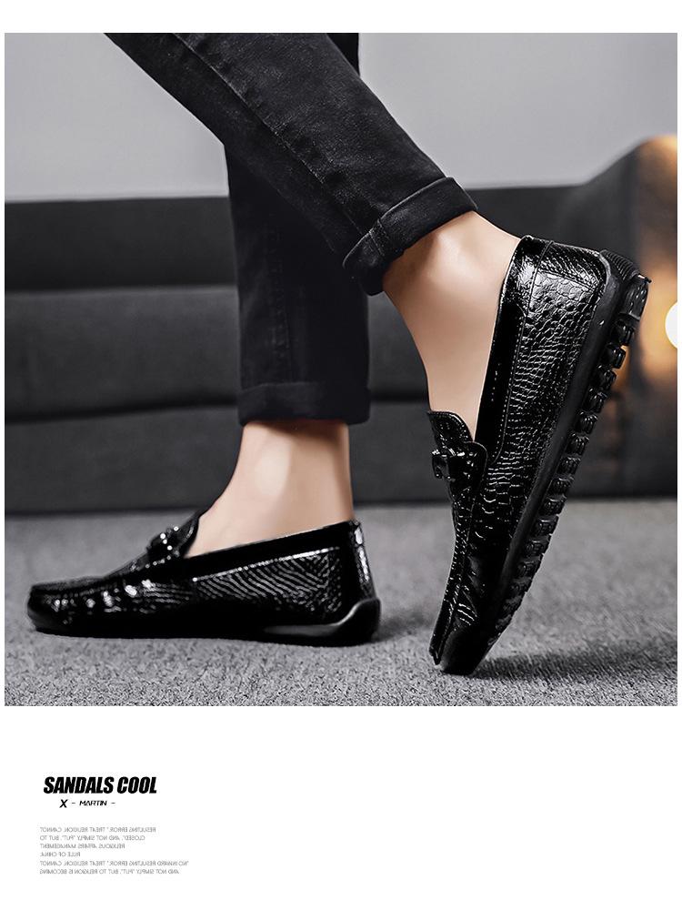 Univerzální prodyšné pánské ležérní mokasíny z Koreje - Trendy slip-on mokasíny v britském stylu