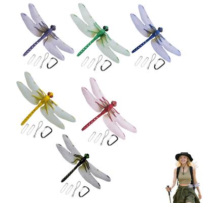 For 3d Dragon Fly Lifelike Outdoor Hanging Ornament Garden Decor Durable To Keep Yard Ornaments Hat Moving