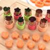 Star Heart Shape Vegetables Cutter Plastic Handle 3Pcs Portable Cook Tools Stainless Steel Fruit Cutting Die Kitchen Gadgets