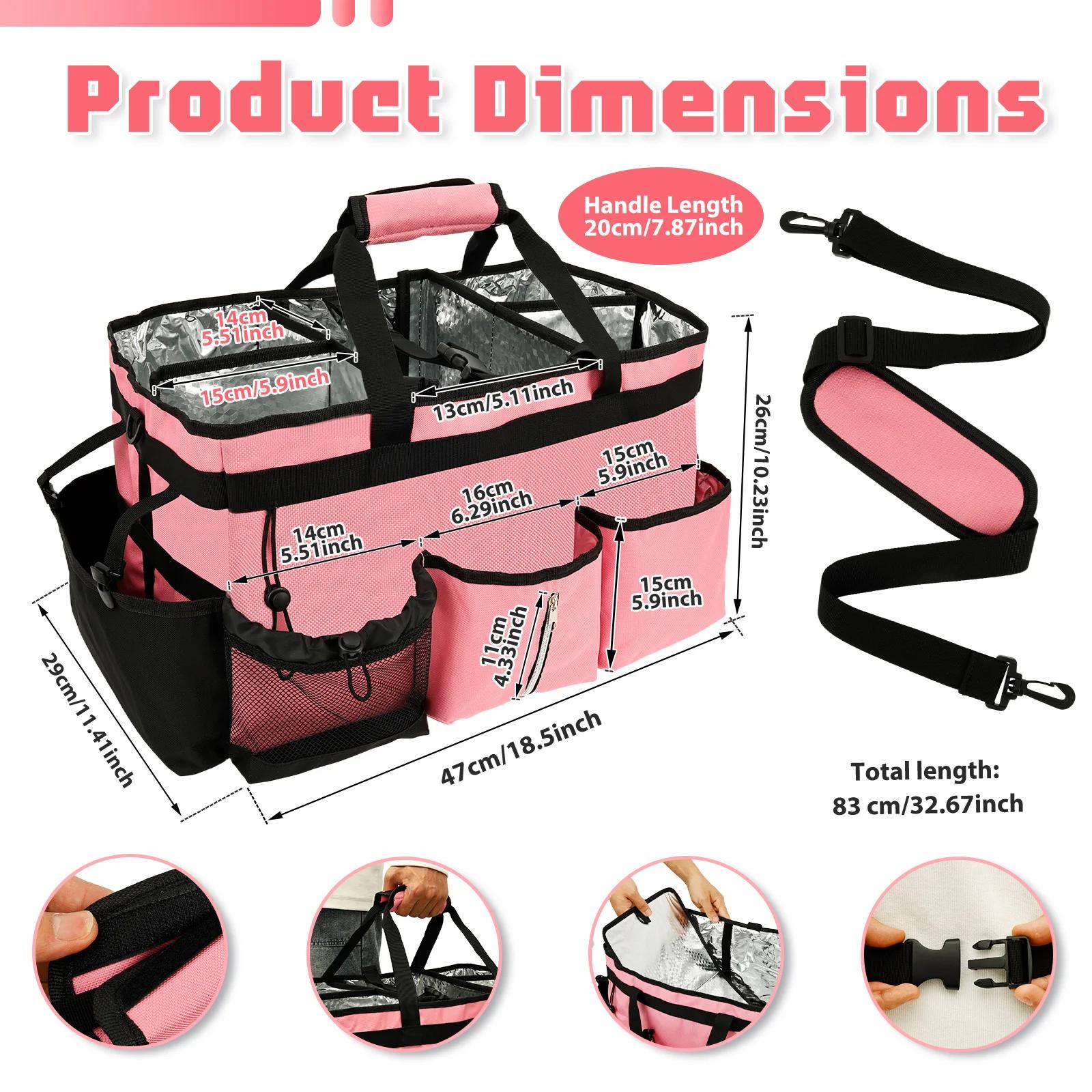 Wearable Cleaning Caddy Heavy Duty Cleaning Tools Storage Bag with Detachable Dividers Large Capacity Multifunctional Tool Bag 7780₽