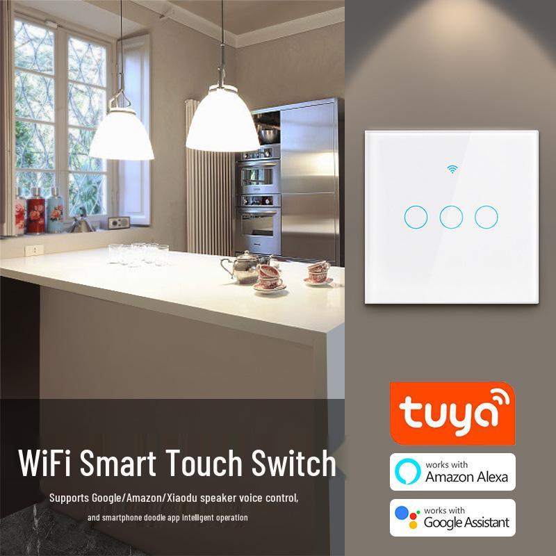 Tuya Smart WiFi Touch Switch with Universal Alexa & Google Voice Control
