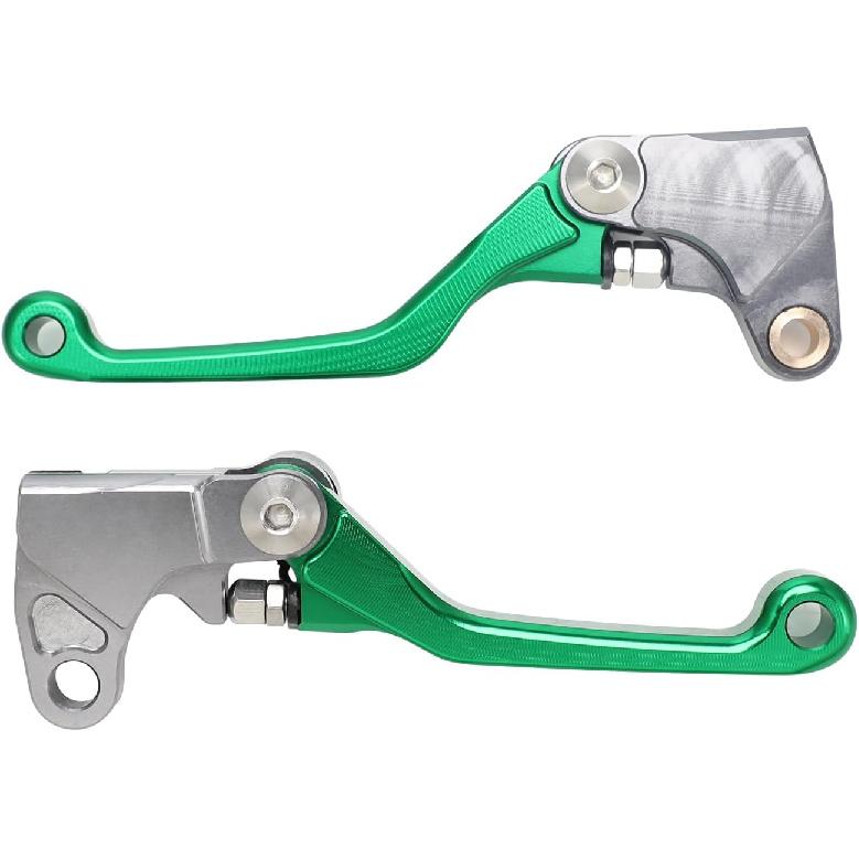Brake Clutch Lever Pivot Folding Levers Set for KLX 110 KLX110 KLX110L 2010-2024 Green