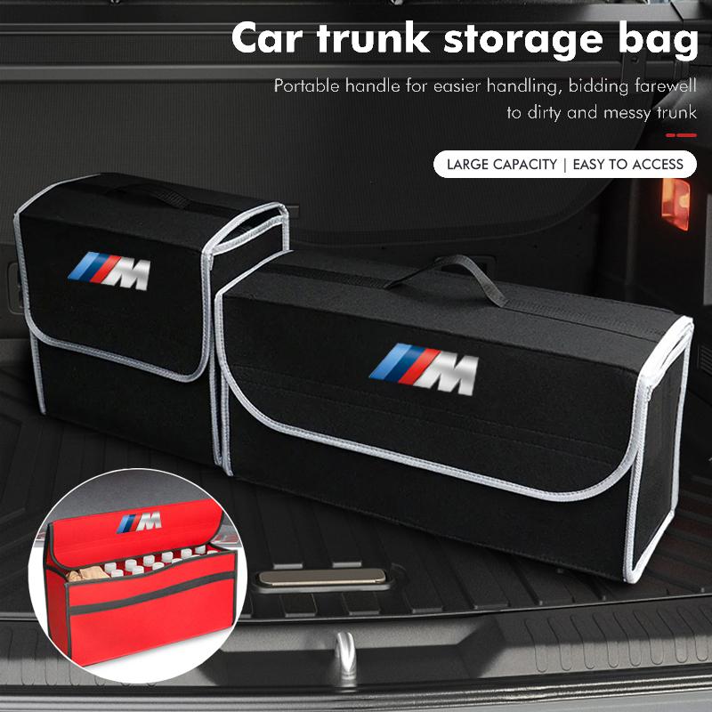 Car Emblem Storage Box Auto Trunk Folding Organizer Bag For BMW M3 M4 M5 E46 E90 E60 F30 F10 E39 E36 F20 G30 G20