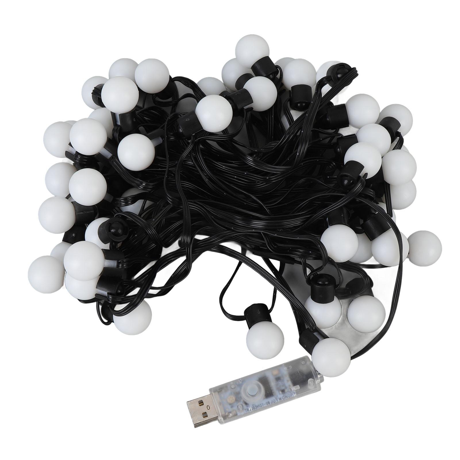 

Гирлянда RGB 33 фута 50 лампочек Bluetooth APP управление светодиодная гирлянда с питанием от USB и пультом дистанционного управления