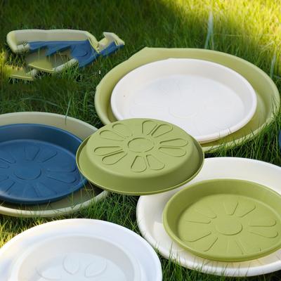Three-dimensional Tray, Water Collection Tray Base, Flower Tray, Flowerpot Base, Basin Tray, Thickened Round Plastic Tray