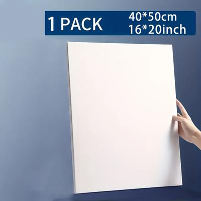 1/3 Pcs Telas para Pintura em Branco Tela Esticada Branca Tela de Algodão a Granel Materiais de Arte para Adultos e Adolescentes Acrílico Derramamento e Pintura a Óleo