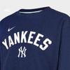 Nike X MLB Collaboration Hoodie New York Yankees Crew Neck Fashion Letter Casual Long Sleeve Kids Hoodies Navy-Blue 3Z3B7NMBS-NYY