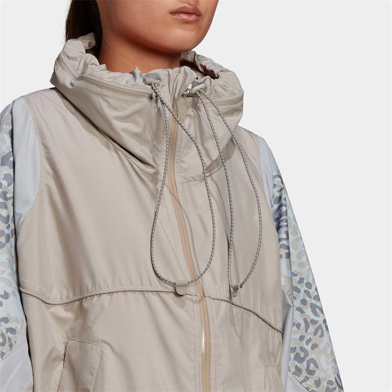 Adidas Training Casual Comfortable Long Sleeve Jacket Women Jacket Brown GL4143