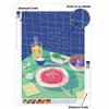 DIY 5D Diamond Art Kit Pop Art Pasta Dinner Pattern Rhinestone Canvas Painting for Modern Bedroom Living Room Wall Decor Home Supplies