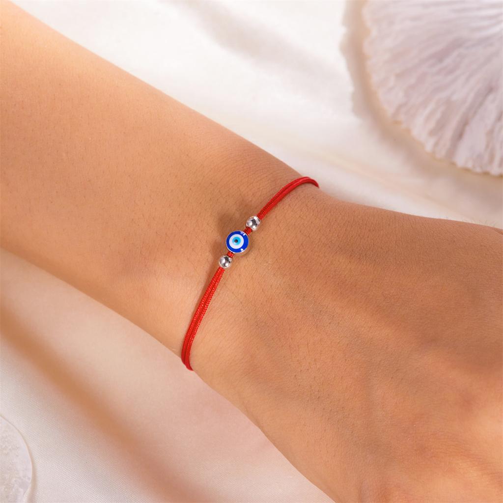 Lucky Red String Turkish Evil Blue Eyes Bracelets For Women Men Hand-woven Good Luck Amulet Demon Eye Bangles Friendship Jewelry