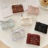 New Folding Coin Purse Portable Zipper Credit Card Holder Strap Bow Coin Pouch Women