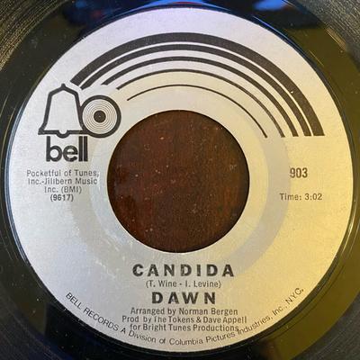 7inch Record DAWN - Candida / Look At... 903 Bell Records 1970 US Rock Used