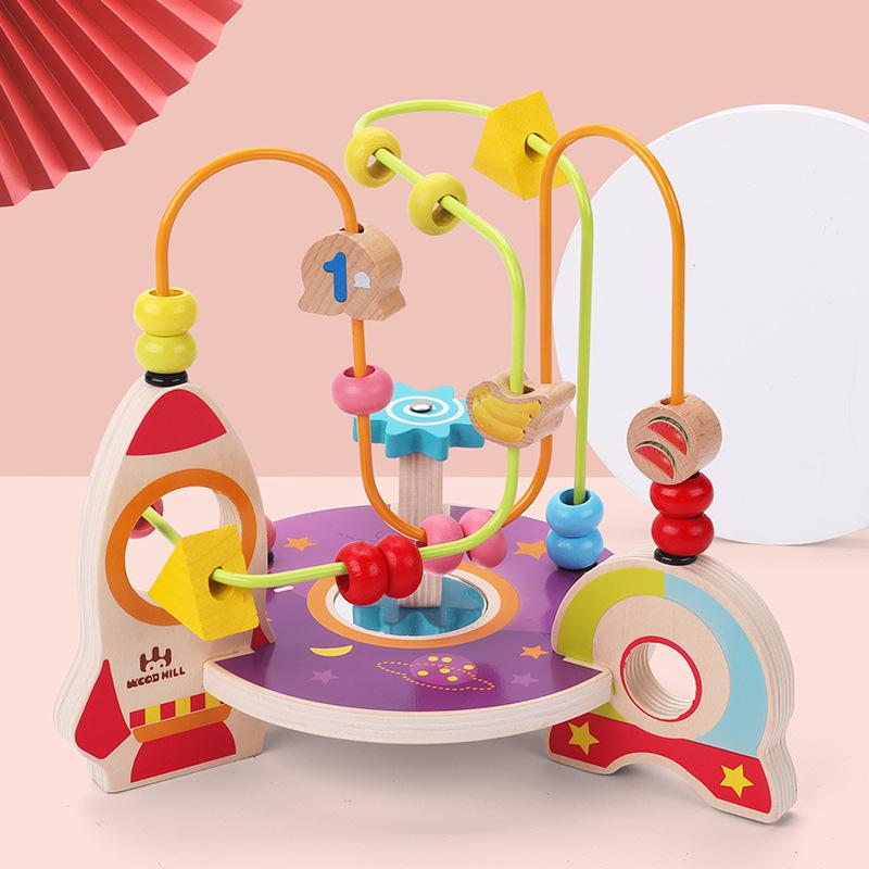 Baby Children Beads Multifunctional Educational Power Brain Toys Beads Boys and Girls 0 Babies 1 2 Years Old 3 Early Education