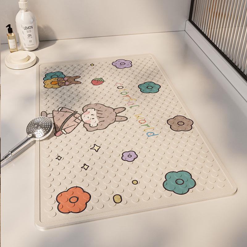 

Коврик для ванной комнаты, противоскользящий коврик для ванной, коврик для ванны с присоской, противоскользящий, для массажа ног, для душа, мультфильма 40*70cm