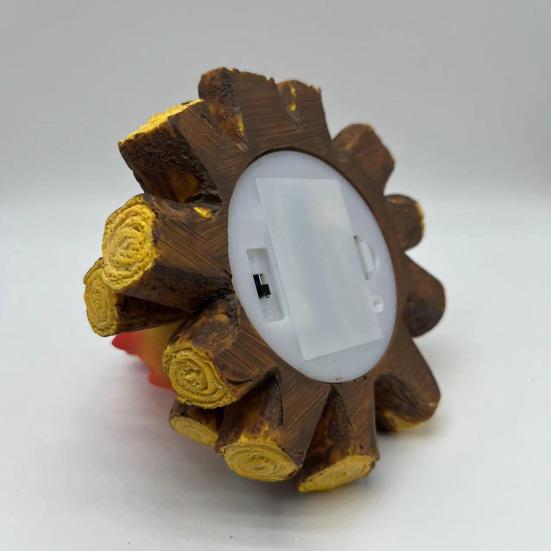 Flackernde Flammen-Effekt LED-Licht Nachtlicht mit einstellbarer Helligkeit Tragbares Fake-Lagerfeuer Weihnachtstisch