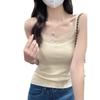Lace lace small suspender vest women's spring and summer new bow design sense niche slim and thin Spice Girl top